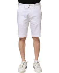 Dolce & Gabbana - Cotton Chino Regular Fit Shorts - Lyst