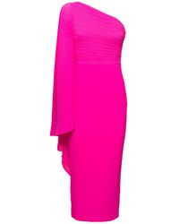 Solace London - Lenna One-shoulder Midi Dress - Lyst