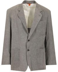 Barena - Single Breasted Jacket Linen Blend - Lyst