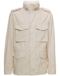 Aspesi - Stand-up Collared Flap-pocketed Military Jacket - Lyst