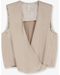 Alysi - Satin Top - Lyst