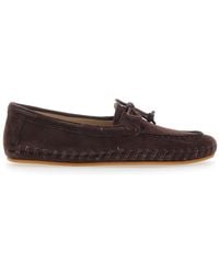 Le Monde Beryl - Loafers With Suede Bow Detail Goat - Lyst