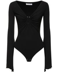 Michael Kors - Elegant Bodysuit With Long Sleeves And Neckline - Lyst