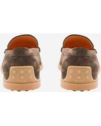 Tod's - Suede Loafers Calfskin - Lyst