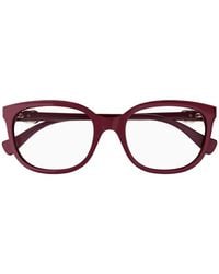 Gucci - Eyeglasses Square Full Rim, Light Havana Frame And Clear Demo Lenses Lens Gg1075O002 - Lyst