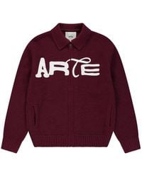 Arte' - Fine-Knit Polo Sweater - Lyst