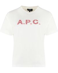 A.P.C. - Chelsea Cotton Crew-neck T-shirt - Lyst