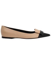 Sergio Rossi - Pointed-Toe Slip-On Flat Shoes - Lyst