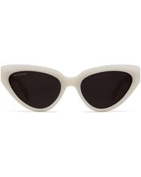 Balenciaga - Bb0270s White Sunglasses - Lyst