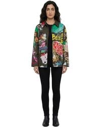 Dolce & Gabbana - Dolce & Gabbana Floral-Print Cotton Jacket - Lyst