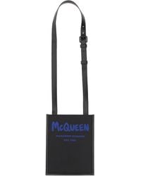 Alexander McQueen - Smartphone Bag With Graffiti Logo - Lyst