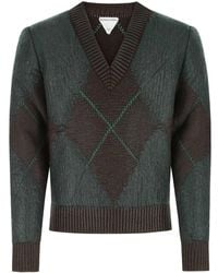 Bottega Veneta - Embroidered Wool Blend Sweater - Lyst