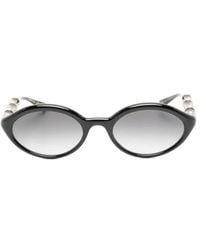 Gucci - Gucci Eyewear Gg2059S Oval Frame Sunglasses - Lyst