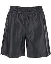 Gucci - Bermuda Shorts With Elasticated Waist And Logo Lettering - Lyst