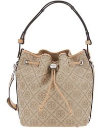 Tory Burch - Handbag T Monogram Mini Bucket - Lyst