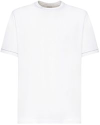 Eleventy - Cotton T-Shirt - Lyst