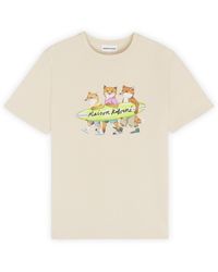 Maison Kitsuné - Surfing Foxes Comfort Tee-Shirt - Lyst
