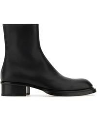 McQueen - Classic Leather Ankle Boots For - Lyst