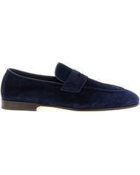 Brunello Cucinelli - Calfskin Slip-On Loafers - Lyst