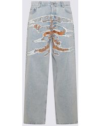 Y. Project - Light Cotton Denim Jeans - Lyst