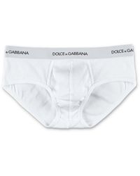 Dolce & Gabbana - Brando Briefs In Ribbed Cotton - Lyst