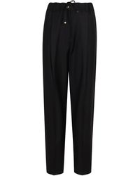 Moncler - Tailored Wool Gabardine Trousers Virgin Straight - Lyst