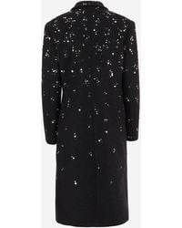 Jil Sander - Wool Coat With Embellishments - Lyst