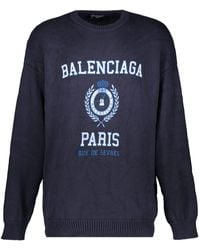 Balenciaga - Logo Crew-Neck Sweater - Lyst