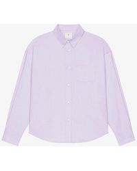 Givenchy - Long Sleeves Shirt With Pocket_Lilac - Lyst