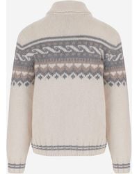 Woolrich - Full-Zip Wool And Alpaca Sweater - Lyst
