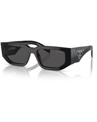 Prada - Prada 0Pr Rectangle-Frame Plastic Sunglasses - Lyst