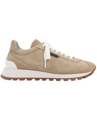 Brunello Cucinelli - Suede Sneakers - Lyst