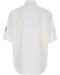 Balenciaga Handle With Care Patched Sleeves T-Shirt in Blue