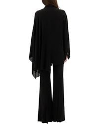 Balenciaga - Balenciaga Silk With Attached Scarf Blouse - Lyst
