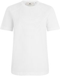 Elisabetta Franchi - T-Shirt Printed Cotton T-Shirts & Jerseys - Lyst