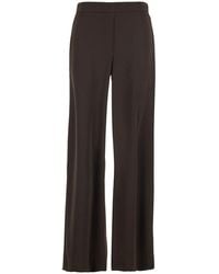 P.A.R.O.S.H. - Pants With Elastic Waist And Wide Leg - Lyst