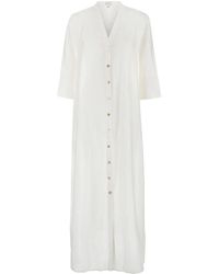 THE ROSE IBIZA - Long Dress With Buttons - Lyst
