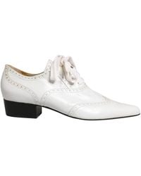 Dolce & Gabbana - Leather Brogue Oxford Lace Up Shoes - Lyst
