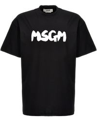 MSGM - Logo T-Shirt - Lyst