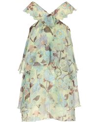 Stella McCartney - Lady Garden Chiffon Silk Dress - Lyst