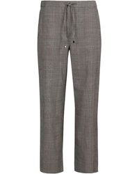 Max Mara - Prince-Of-Wales Checked Trousers - Lyst