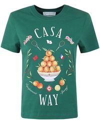 Casablancabrand - Home Way Printed Fitted T-shirt Clothing - Lyst