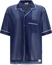 Moschino - Technical Mesh Shirt With Reversed 22 Print Polyester - Lyst