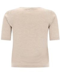 Max Mara - Silk And Cashmere Knit Top Tops - Lyst