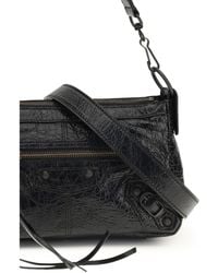 Balenciaga - Mini Handbag Le City Moto Lambskin Shoulder Bags - Lyst