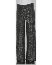 P.A.R.O.S.H. - Straight Sequin Trousers Polyamide - Lyst