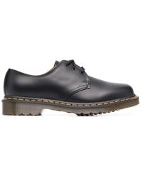 dr martens serova black embroidered chunky flatform shoes