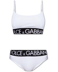 Dolce & Gabbana - Dolce & Gabbana Two-Piece Swimsuit - Lyst