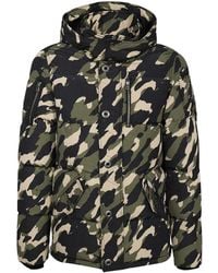 Moose Knuckles - Camo Hooded Down Jacket - Lyst