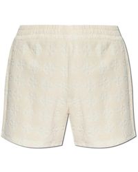 Tory Burch - Cotton Shorts With Monogram - Lyst